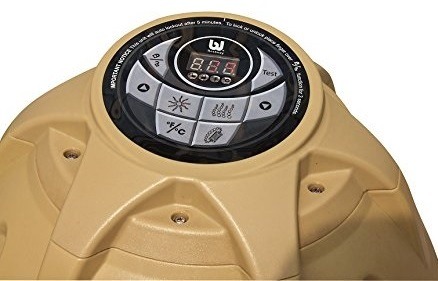 SaluSpa Palm Springs AirJet inflatable 6-Person hot tub buttons.