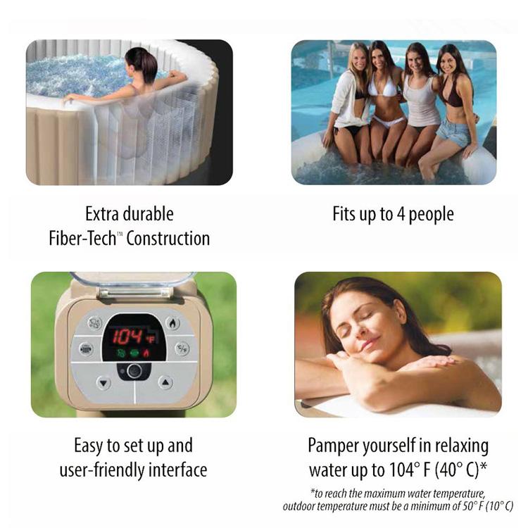 intex corp hot tub features